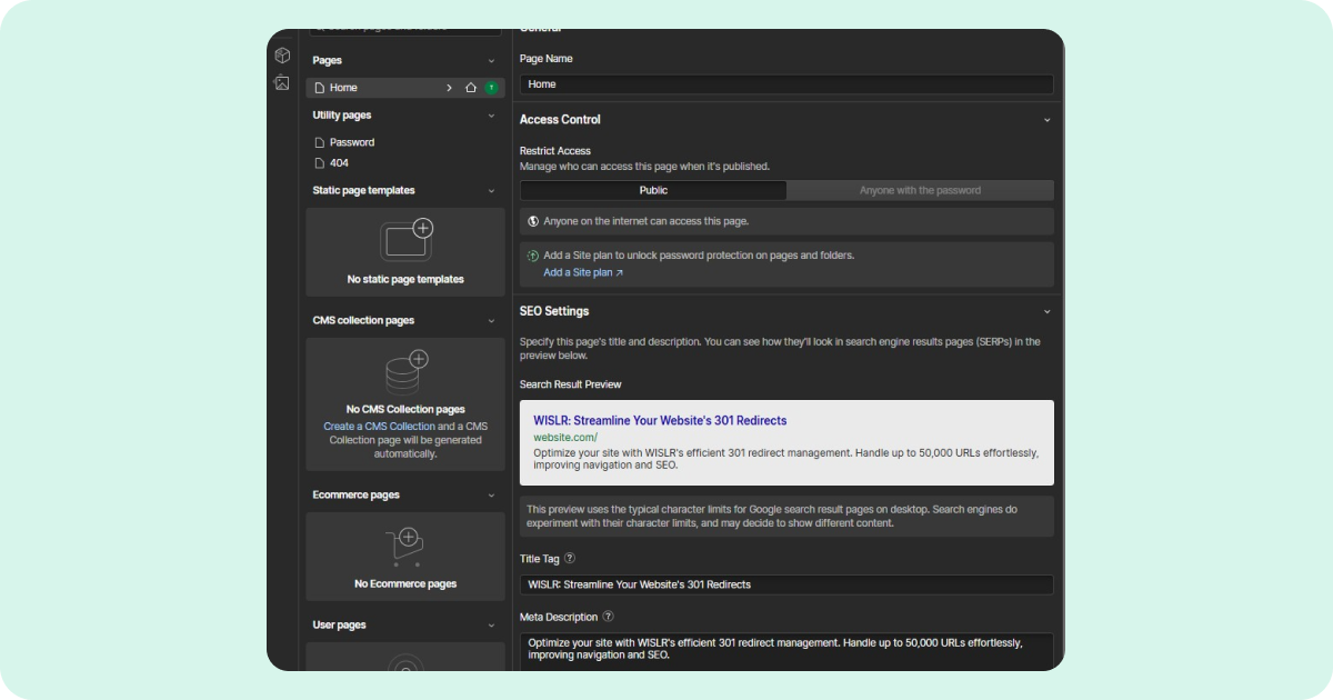 URL Redirects for Webflow