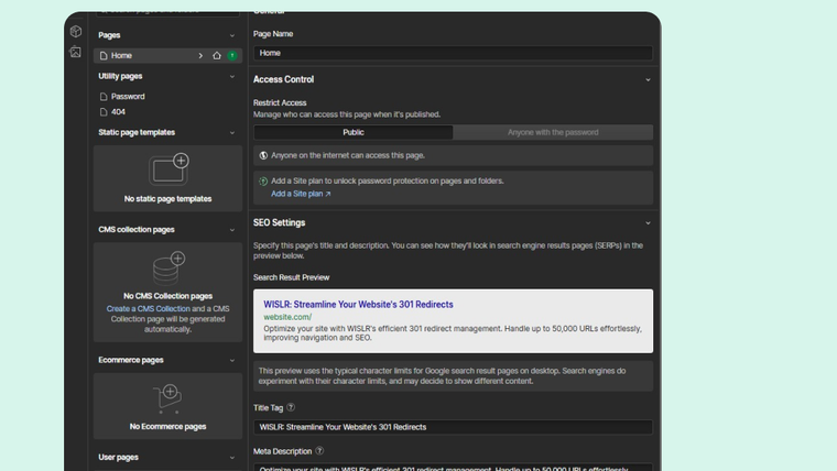 Mencipta Pengalihan URL Baru untuk Webflow
