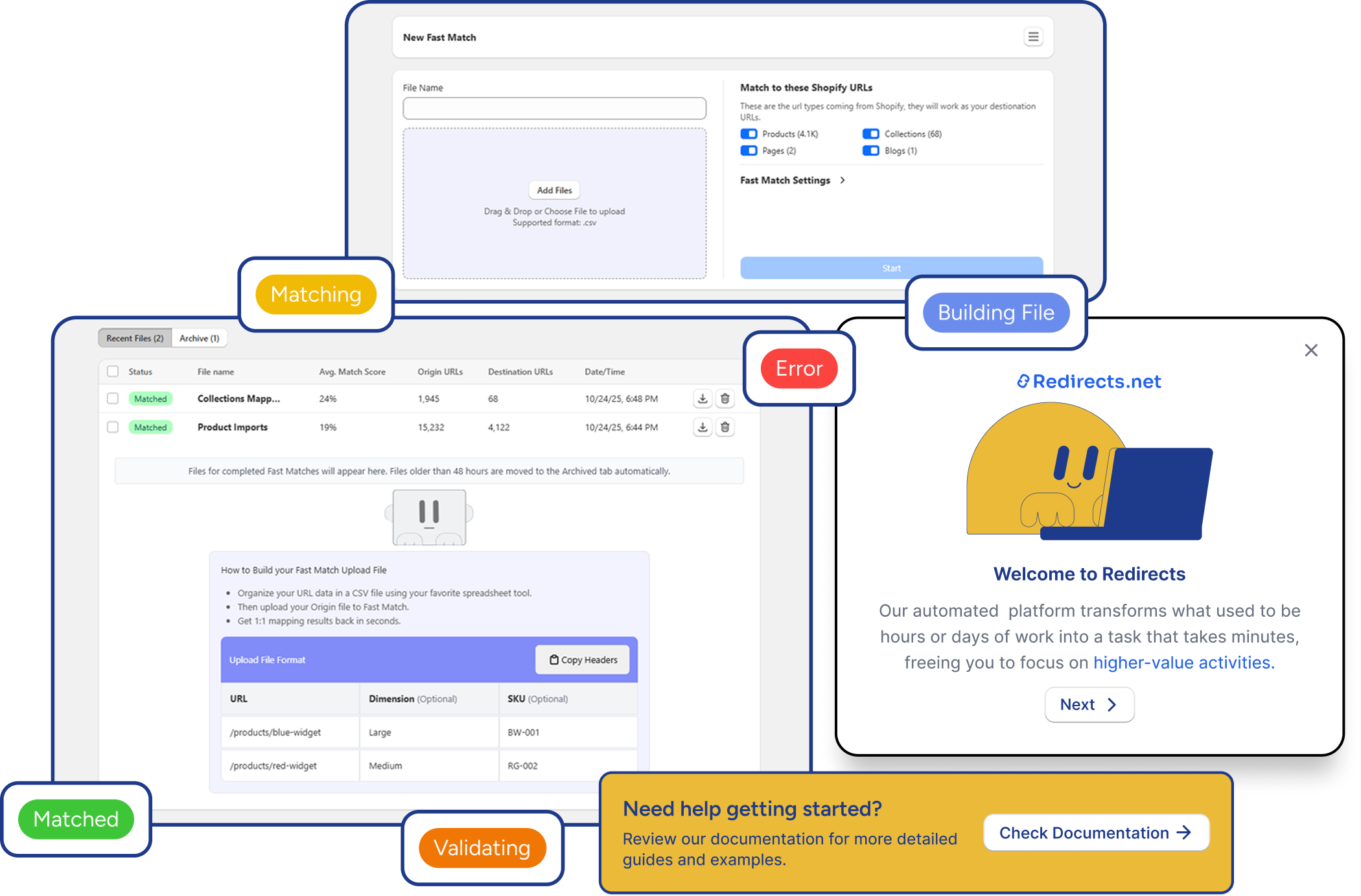 Fast Match demo interface